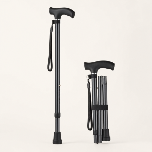 Folding Walking Stick with Wrist Strap